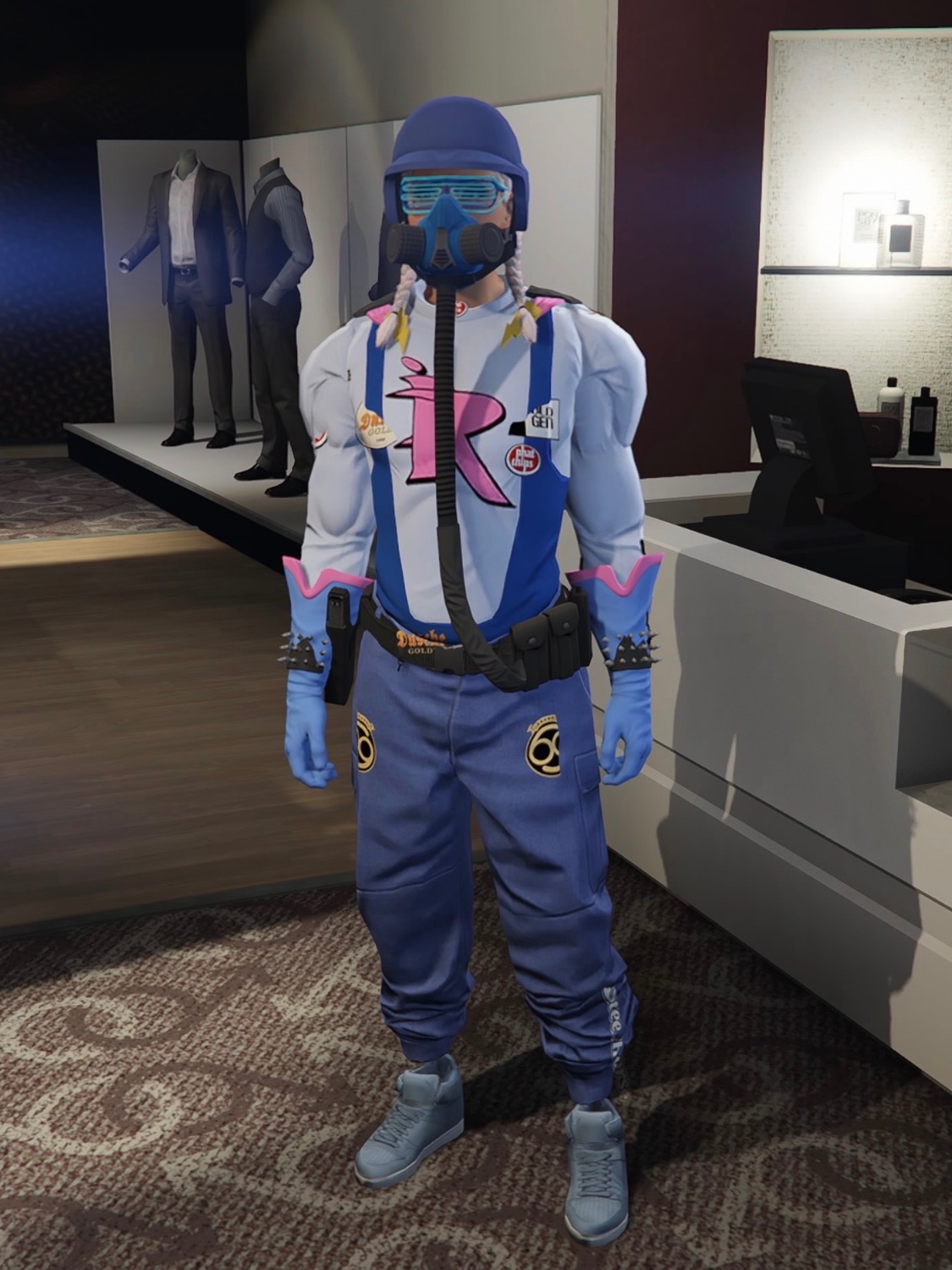 Pink & Blue Toxic Runner