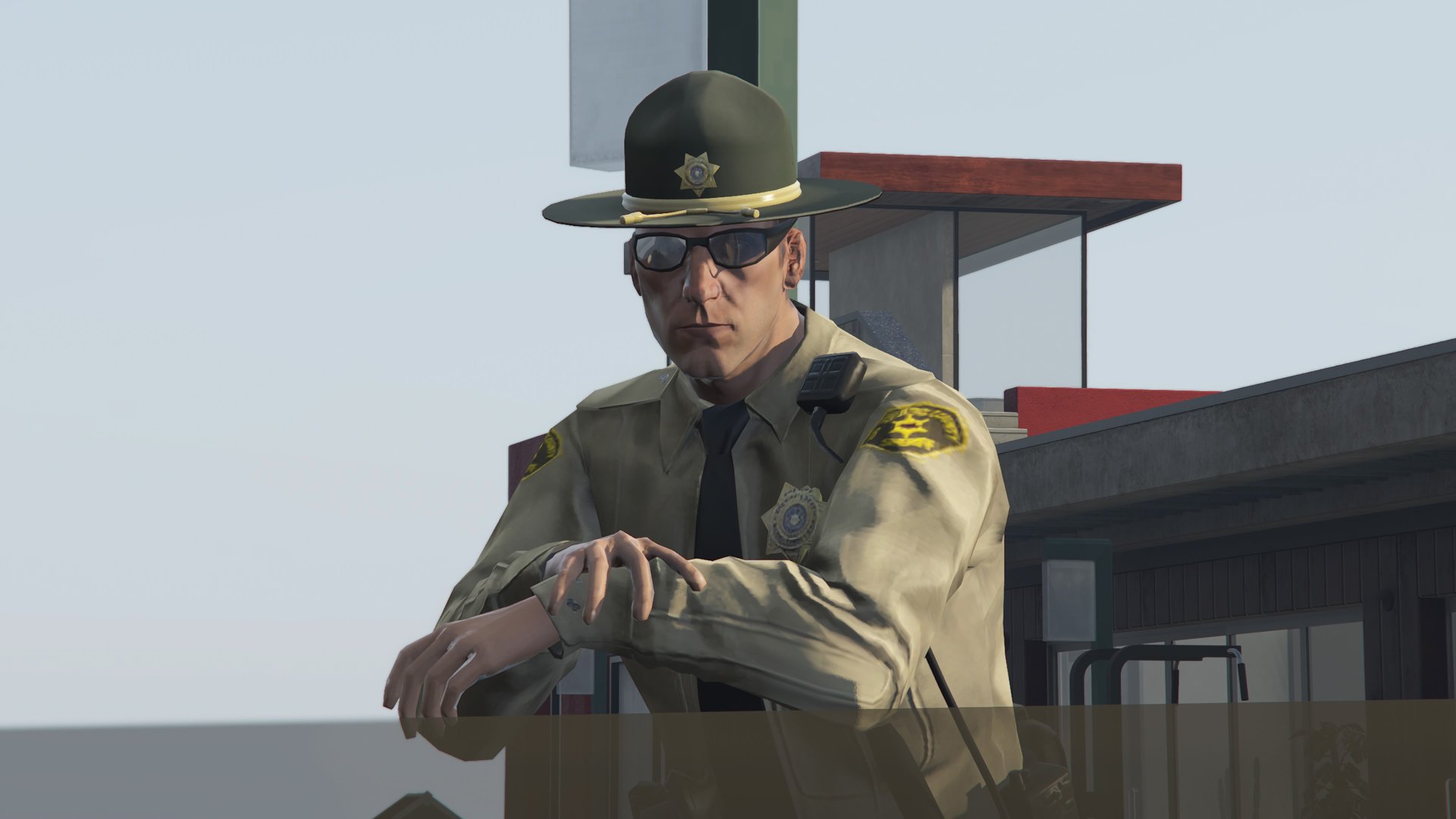 LSSD Sheriff npc in GTA online